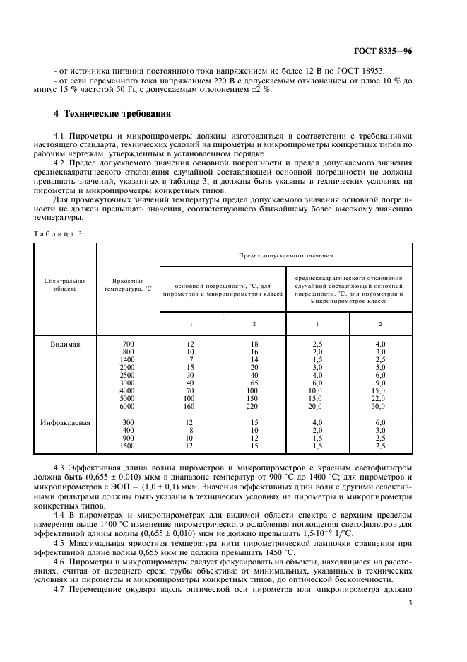 ГОСТ 8335-96 Пирометры визуальные с исчезающей нитью. Общие технические условия (фото 7 из 14)