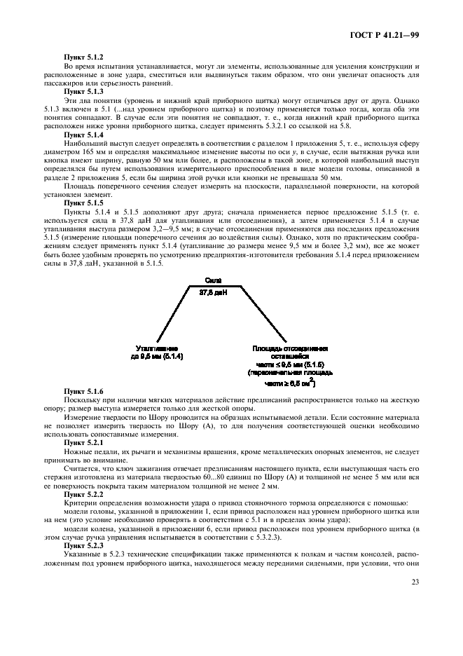 ГОСТ Р 41.21-99 Единообразные предписания, касающиеся официального утверждения транспортных средств в отношении их внутреннего оборудования (фото 26 из 30)