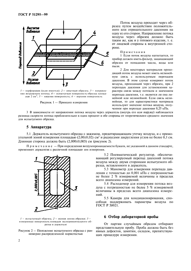 ГОСТ Р 51295-99 Бумага сигаретная, бумага для обертки фильтров, бумага ободковая, включая бумагу с перфорацией. Определение воздухопроницаемости (фото 5 из 15)