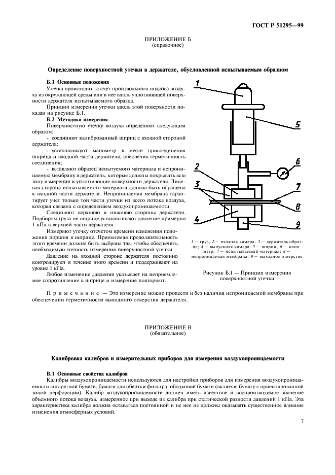 ГОСТ Р 51295-99 Бумага сигаретная, бумага для обертки фильтров, бумага ободковая, включая бумагу с перфорацией. Определение воздухопроницаемости (фото 10 из 15)
