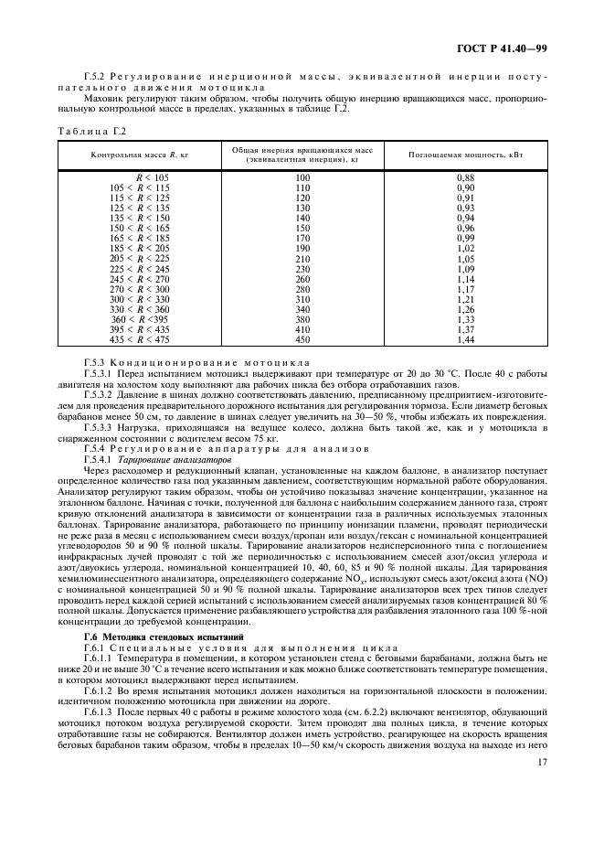 ГОСТ Р 41.40-99 Единообразные предписания, касающиеся официального утверждения мотоциклов с двигателями с принудительным зажиганием в отношении выделяемых двигателем вредных выбросов с отработавшими газами (фото 20 из 27)