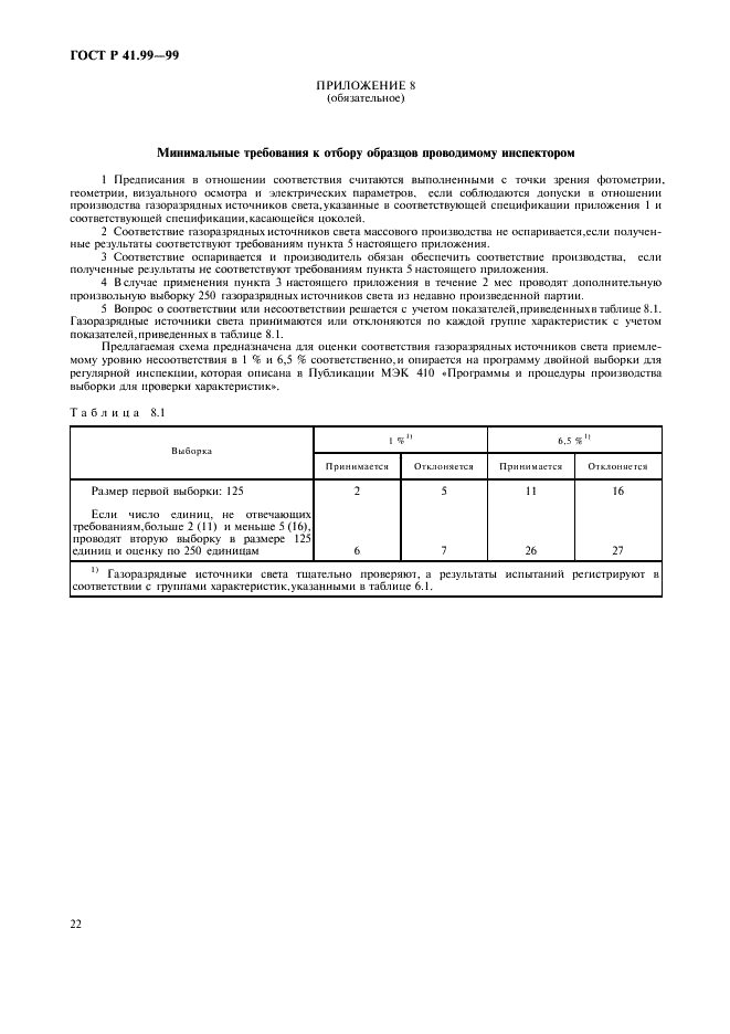 ГОСТ Р 41.99-99 Единообразные предписания, касающиеся официального утверждения газоразрядных источников света для использования в официально утвержденных газоразрядных оптических элементах механических транспортных средств (фото 25 из 27)