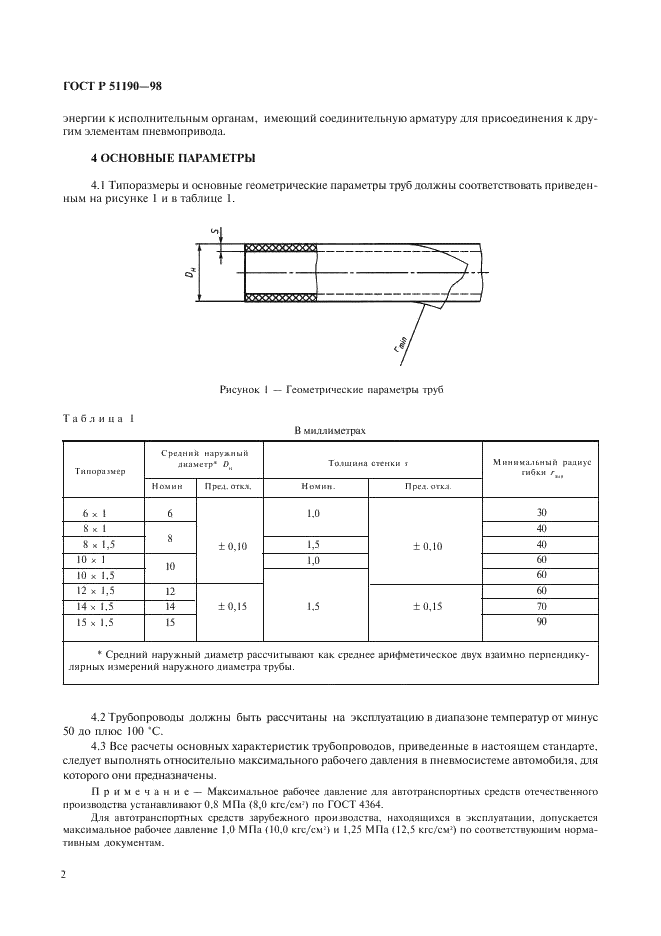 ГОСТ Р 51190-98 Трубопроводы тормозного пневматического привода автотранспортных средств с применением полиамидных труб. Общие технические требования (фото 5 из 15)