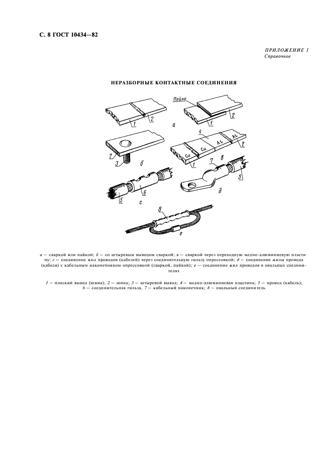 ГОСТ 10434-82 Соединения контактные электрические. Классификация. Общие технические требования (фото 9 из 15)