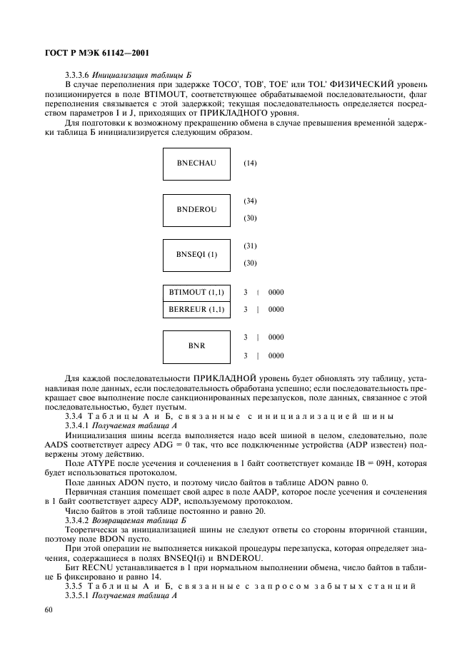 ГОСТ Р МЭК 61142-2001 Обмен данными при считывании показаний счетчиков, тарификации и управлении нагрузкой. Обмен данными по локальной шине (фото 63 из 118)