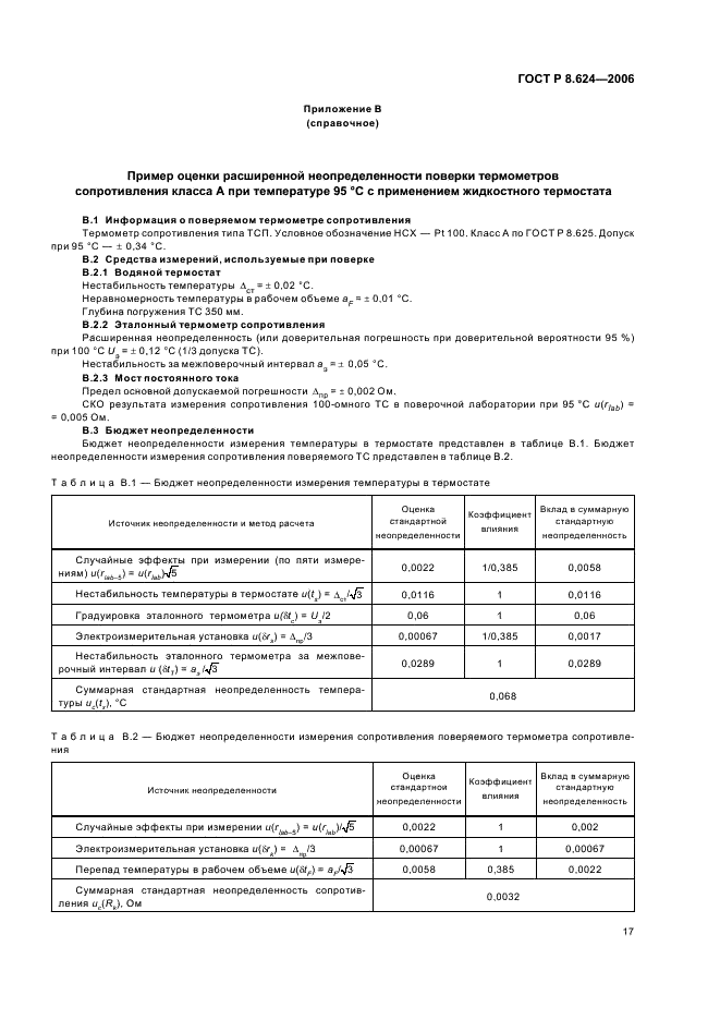 ГОСТ Р 8.624-2006 Государственная система обеспечения единства измерений. Термометры сопротивления из платины, меди и никеля. Методика поверки (фото 20 из 27)