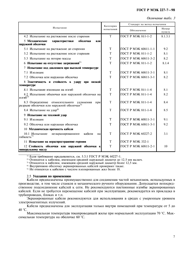 ГОСТ Р МЭК 227-7-98 Кабели с поливинилхлоридной изоляцией на номинальное напряжение до 450/750 В включительно. Кабели гибкие экранированные и неэкранированные с двумя или более токопроводящими жилами (фото 10 из 13)