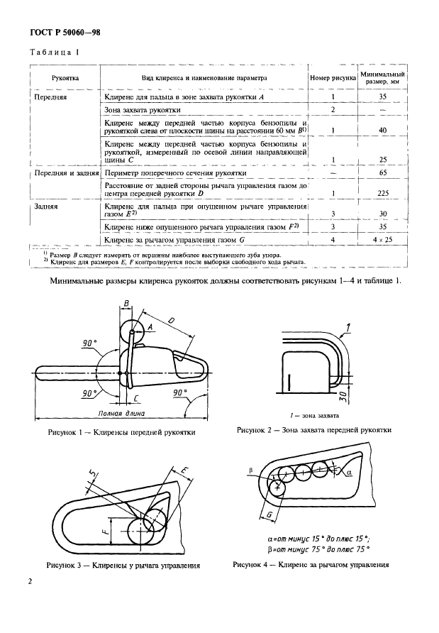 ГОСТ Р 50060-98 Пилы бензиномоторные цепные. Требования безопасности. Методы испытаний (фото 5 из 21)