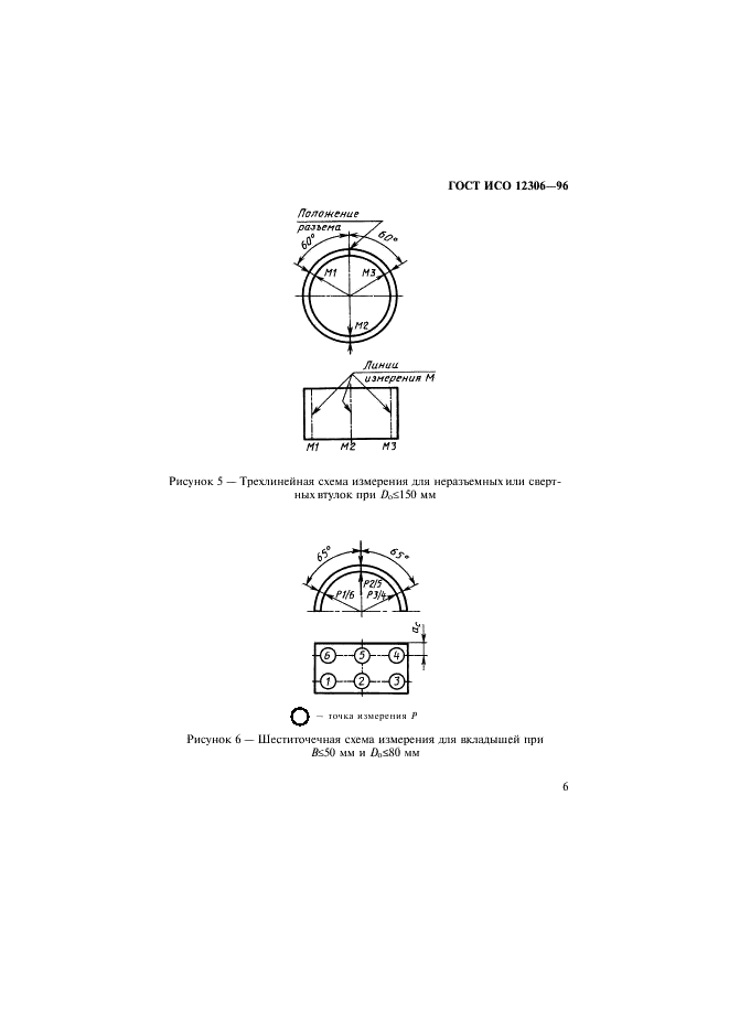 ГОСТ ИСО 12306-96 Подшипники скольжения. Измерение толщины стенок тонкостенных вкладышей и тонкостенных сплошных и свертных втулок (фото 9 из 16)