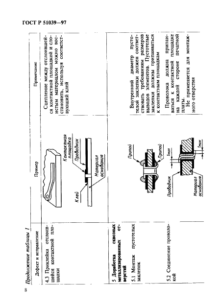 ГОСТ Р 51039-97 Платы печатные. Требования к восстановлению и ремонту (фото 11 из 15)