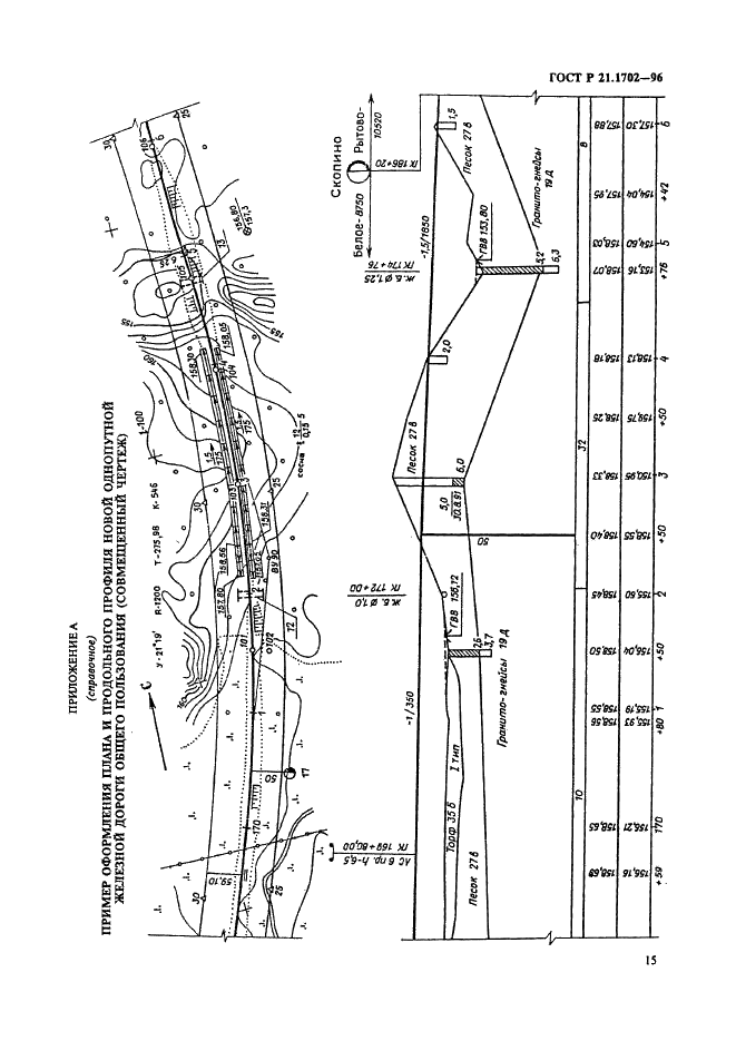 ГОСТ Р 21.1702-96 Система проектной документации для строительства. Правила выполнения рабочей документации железнодорожных путей (фото 18 из 30)