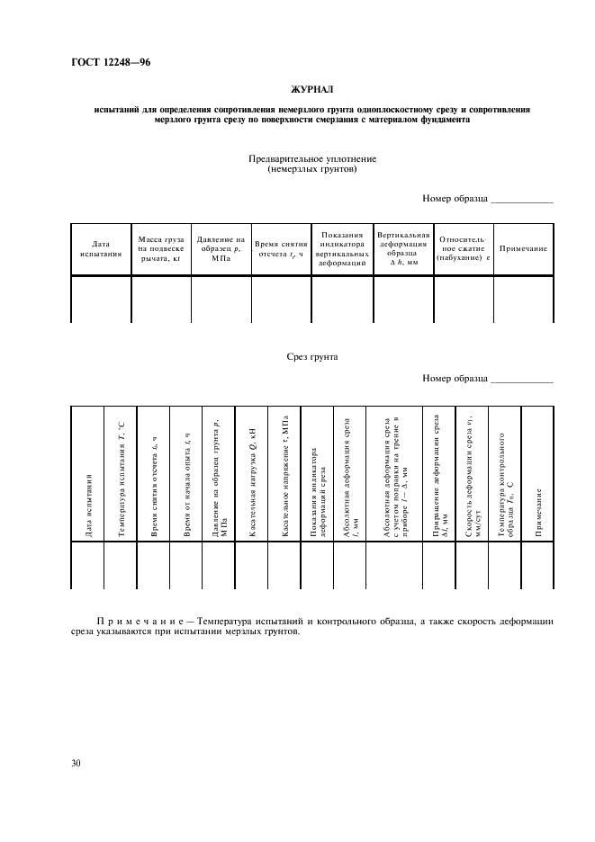 ГОСТ 12248-96 Грунты. Методы лабораторного определения характеристик прочности и деформируемости (фото 33 из 61)