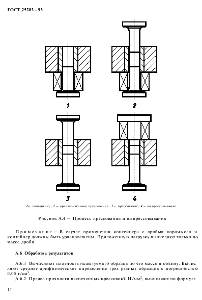 ГОСТ 25282-93 Порошки металлические. Метод определения прочности прессовок (фото 14 из 16)
