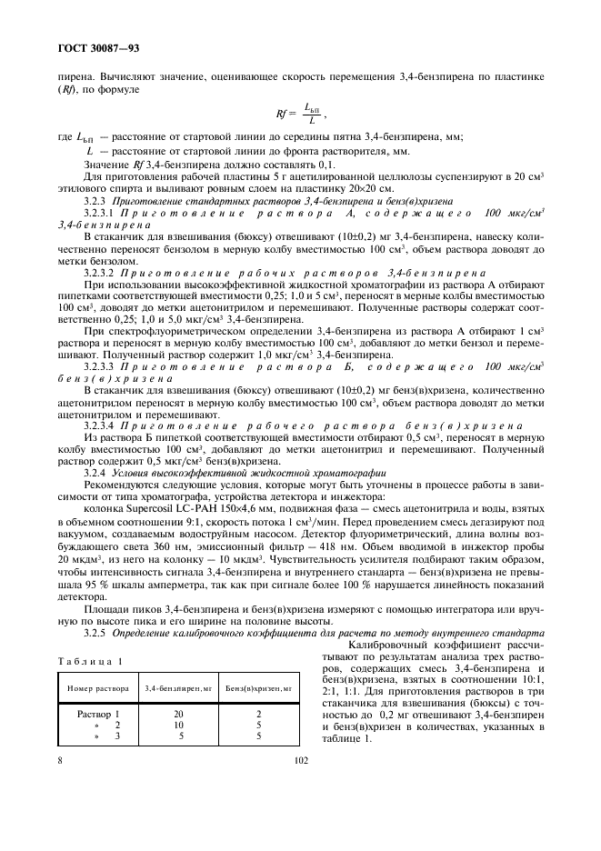 ГОСТ 30087-93 Дрожжи кормовые - паприн. Методы определения 3,4-бензпирена (фото 10 из 16)