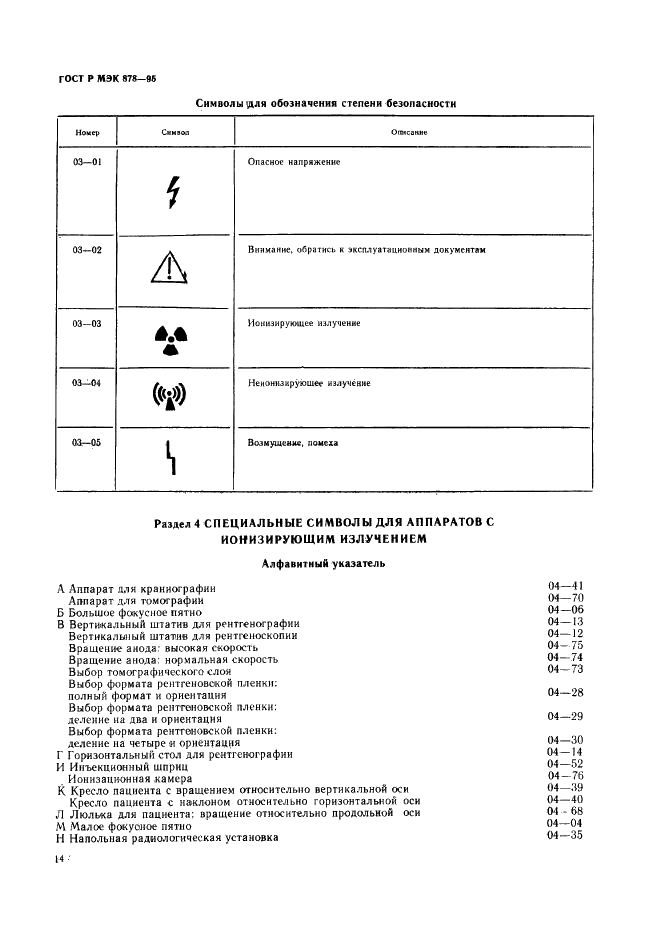 ГОСТ Р МЭК 878-95 Графические символы, наносимые на медицинские электрические изделия (фото 17 из 35)