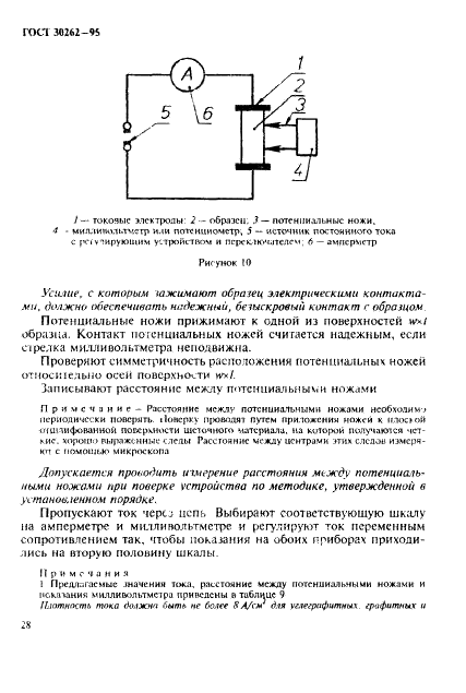 ГОСТ 30262-95 Методы определения физических свойств материалов для щеток электрических машин (фото 31 из 45)