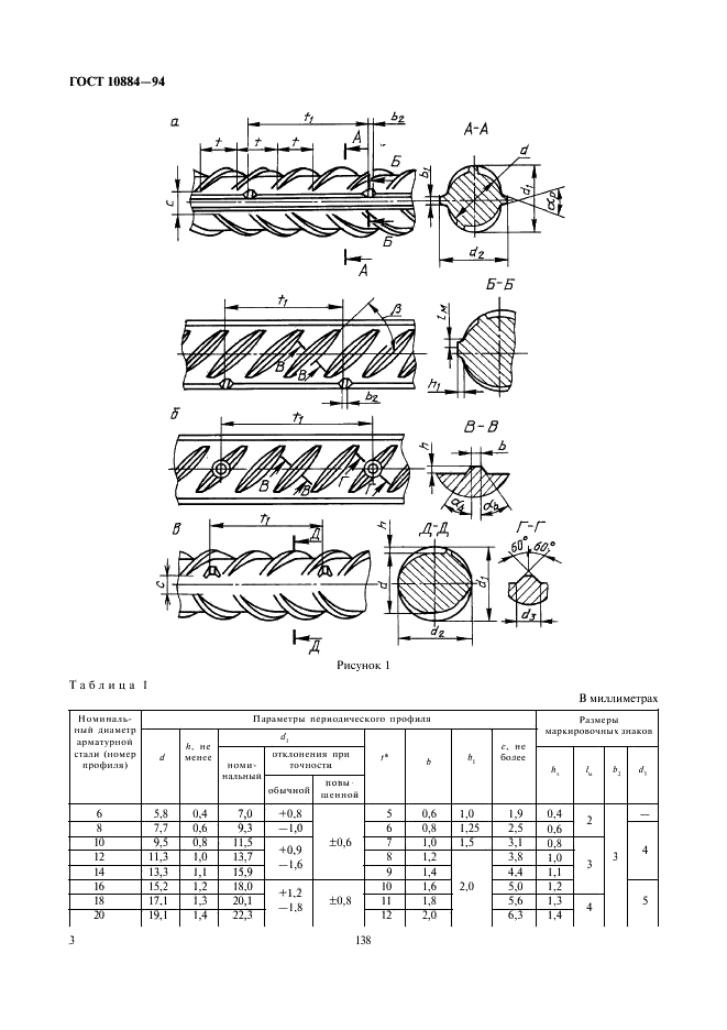 ГОСТ 10884-94 Сталь арматурная термомеханически упрочненная для железобетонных конструкций. Технические условия (фото 5 из 18)
