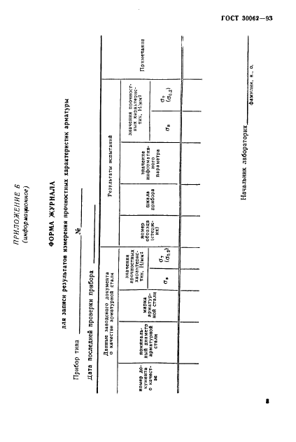 ГОСТ 30062-93 Арматура стержневая для железобетонных конструкций. Вихретоковый метод контроля прочностных характеристик (фото 11 из 12)