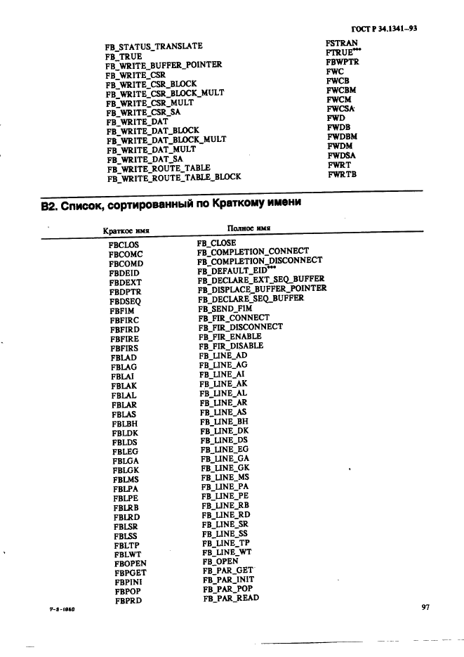 ГОСТ Р 34.1341-93 Информационная технология. Стандартные рутины для системы Фастбас (фото 106 из 121)