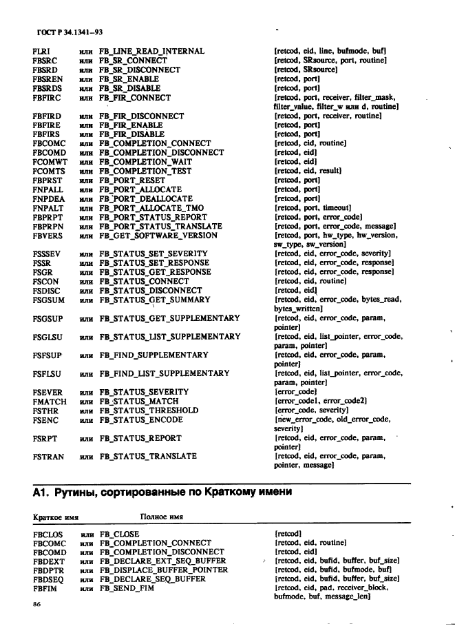 ГОСТ Р 34.1341-93 Информационная технология. Стандартные рутины для системы Фастбас (фото 95 из 121)
